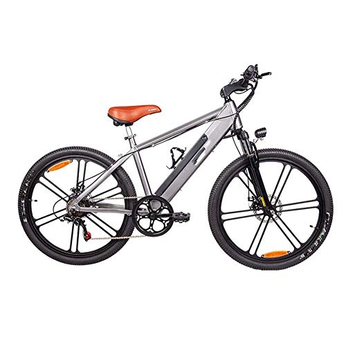 Electric Mountain Bike : AYHa Adult Electric Mountain Bike, 26-Inch Urban Commuter E-Bike Aluminum Alloy Shock Absorber Front Fork 6-Speed 48V / 10Ah Removable Lithium Battery 350W Motor Unisex