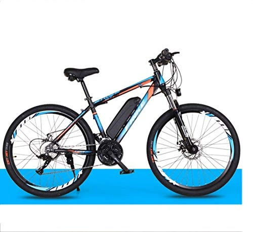 Electric Mountain Bike : BLCVC Electric mountain bike 26 inch lithium battery bicycle adult 21 variable speed off-road power bicycle 36V hybrid bicycle pure electric / power / cycling