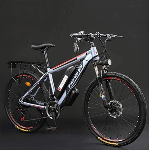 Electric Mountain Bike : CLOTHES Electric Mountain Bike, Adult 26 Inch Electric Mountain Bike, 36V Lithium Battery High-Carbon Steel 24 Speed Electric Bicycle, With LCD Display, Bicycle (Color : C, Size : 100KM)