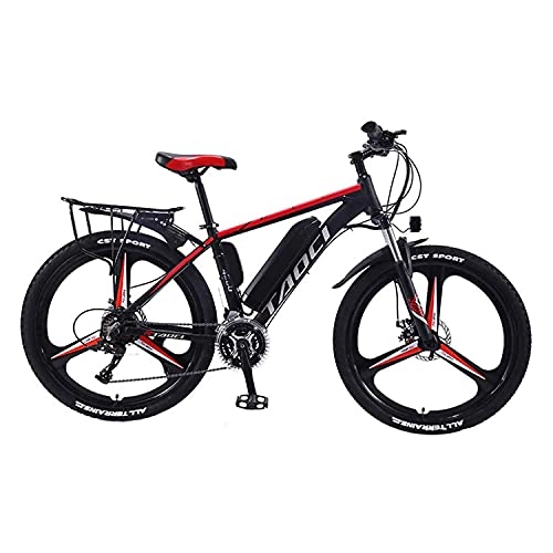 Electric Mountain Bike : DDFGG Electric Bikes For Adult, Magnesium Alloy Ebikes Bicycles All Terrain, 26" 36V 350W 8ah / 10ah / 13Ah Removable Lithium-Ion Battery Mountain Ebike For Mens(Size:13ah, Color:Black)