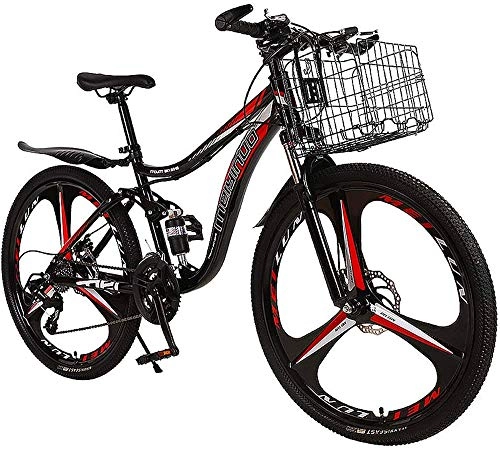 Electric Mountain Bike : Electric Bike Electric Mountain Bike Adult 26-Inch Mountain Bike 21-Speed Dual-Disc Dual-Suspension Bike, Entry-Level Bike for Men and Women, Meeting Travel Needs for the jungle trails, the snow, the
