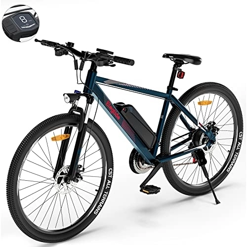 Electric Mountain Bike : Electric Bike, Eleglide M1 E Bike Mountain Bike, 27.5" Electric Bicycle Commute E-bike with 36V 7.5Ah Removable Battery, LED Display, Dual Disk Brake, Shimano 21 Speed, MTB for Teenagers and Adults