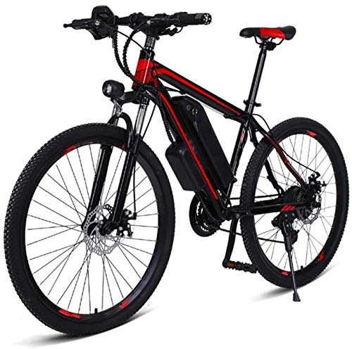 Electric Mountain Bike : Electric Ebikes, Adults Mountain Electric Bike, 27 Speed 250W Motor 36V Removable Battery 26" City Commute E-Bike with Rear Seat Dual Disc Brakes Max Speed 25 Km / H