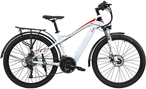 Electric Mountain Bike : Electric Ebikes, Mountain Electric Bike, 27.5 Inch Travel Electric Bicycle Dual Disc Brakes with Mobile Phone Size LCD Display 27 Speed Removable Battery City Electric Bike for Adults