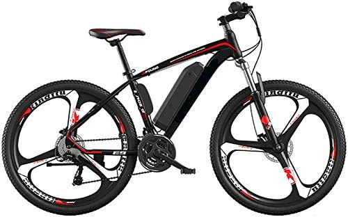 Electric Mountain Bike : Electric Mountain Bike, 26" Electric Bikes for Adults with 250W 36V Removable Lithium Battery Mountain E-Bike with Double Disc Brake 27-Speed Aluminum Alloy City Electric Bicycle for Beaches Snow Grav