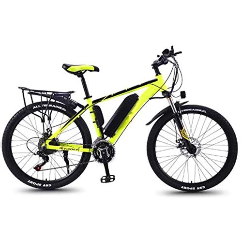 Electric Mountain Bike : Electric Mountain Bike, 26'' Electric Mountain Bike with Removable Large Capacity Lithium-Ion Battery (36V 350W 8Ah) Dual Disc Brakes for Outdoor Cycling Travel Work Out Electric Powerful Bicycle