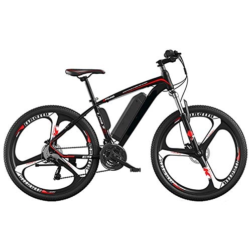Electric Mountain Bike : Electric Powerful Bicycle 26" Electric Bikes for Adults with 250W 36V Removable Lithium Battery Mountain E-Bike with Double Disc Brake 27-Speed Aluminum Alloy City Electric Bicycle for Beaches Snow Gr