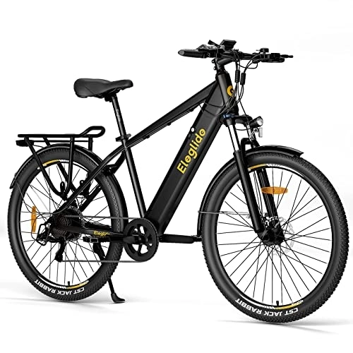 Electric Mountain Bike : Eleglide Electric Bikes, T1 E Bike Mountain Bike, 27.5" Electric Bicycle Commute Trekking E-bike with 36V 12.5Ah Removable Li-Ion Battery, LCD Display, Shimano 7 Speed, MTB for Teenagers and Adults