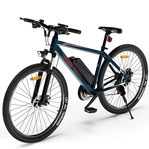 Electric Mountain Bike : Eleglide M1 Electric Mountain Bike, 27.5" Electric Bicycle Commute E-bike with 36V 7.5Ah Removable Battery, LED Display, Dual Disk Brake, Shimano 21 Speed, MTB for Teenagers and Adults