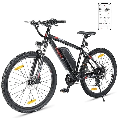 Electric Mountain Bike : Eleglide M2 Electric Bike, E Mountain Bike, 27.5"x2.35" Electric Bicycle Commute E-bike with 36V15Ah Removable Battery, LCD Display, Dual Hydraulic Disk Brake, Shimano 24 Speed, MTB with APP for Adult