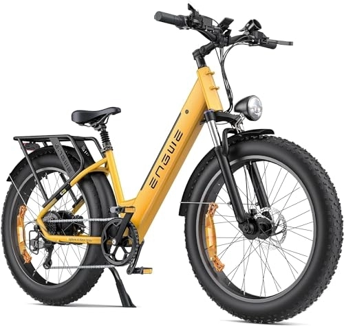Electric Mountain Bike : ENGWE MTB Electric Bikes for Adults E26 ST Electric Bicycle 26 "x4 Fat Wheels, 48V 16AH Battery, Urban Commuter Ebike, 7-Speed Hydraulic Disc Brake
