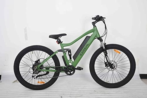 Electric Mountain Bike : EZREAL high watts All Terrain Pedal Assist e-Bicycle – LCD Monster Electric Bicycle Mountain Bike for Daily Commuters - 12.5Ah 48v Forest Green E-Bicycle Electric Bike – 27.5* Tyres
