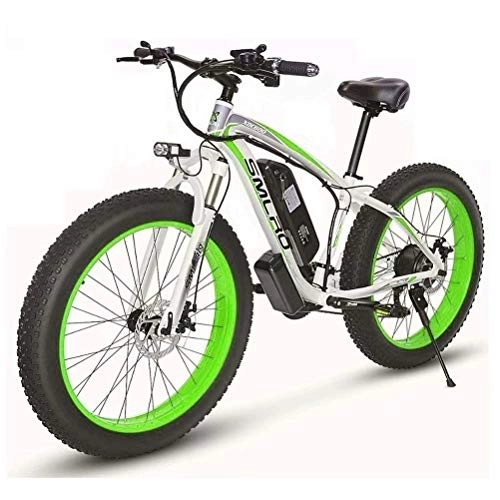 Electric Mountain Bike : FZC-YM Adult Mountain Electric Bicycle, Lithium Battery Electric Bicycle, Beach Cruiser Electric Bicycle, City Electric Bicycle, 26 Inch Fat Tire Electric Bicycle