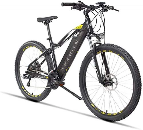 Electric Mountain Bike : GMZTT Unisex Bicycle 27.5 Inch Adult Electric Mountain Bicycle, Aerospace grade aluminum alloy Electric Bicycle, 400W Electric Off-Road Bikes, 48V Lithium Battery (Color : A)