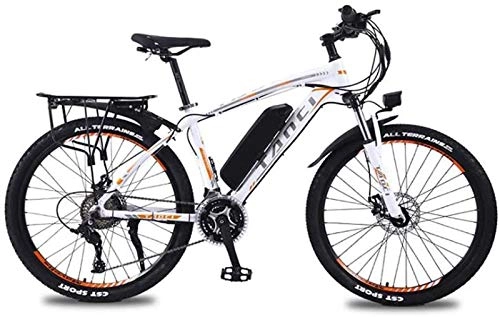 Electric Mountain Bike : GMZTT Unisex Bicycle Adult 26 Inch Electric Mountain Bicycle, 350W / 36V Lithium Battery, High-Strength Aluminum Alloy 27 Speed Variable Speed Electric Bicycle (Color : B, Size : 40KM)