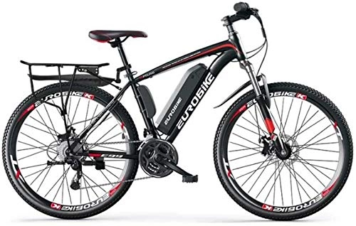Electric Mountain Bike : GMZTT Unisex Bicycle Adult 26 Inch Electric Mountain Bicycle, 36V Lithium Battery, 27 Speed High-Carbon Steel Offroad Electric Bicycle (Color : A, Size : 35KM)