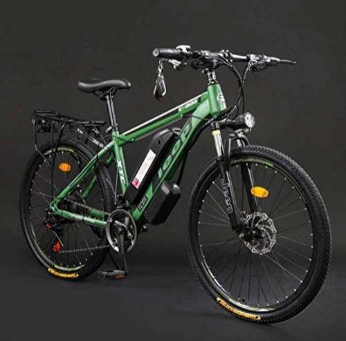 Electric Mountain Bike : GMZTT Unisex Bicycle Adult 26 Inch Electric Mountain Bicycle, 36V Lithium Battery High-Carbon Steel 24 Speed Electric Bicycle, With LCD Display (Color : D, Size : 60KM)