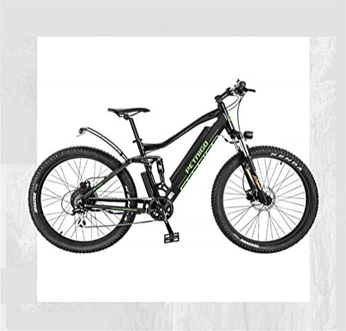 Electric Mountain Bike : GMZTT Unisex Bicycle Adult 27.5 Inch Electric Mountain Bicycle, All-terrain Suspension Aluminum alloy Electric Bicycle 7 Speed, With Multifunction LCD Display (Color : A, Size : 70KM)