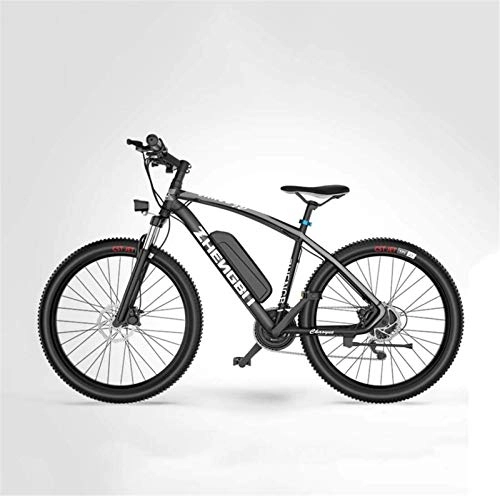 Electric Mountain Bike : GMZTT Unisex Bicycle Adult Electric Mountain Bicycle, 48V Lithium Battery, Aviation High-Strength Aluminum Alloy Offroad Electric Bicycle, 27 Speed 26 Inch Wheels (Color : B)