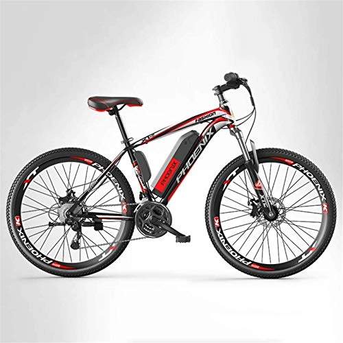 Electric Mountain Bike : GMZTT Unisex Bicycle Adult Mens Mountain Electric Bicycle, 250W Electric Bikes, 27 speed Off-Road Electric Bicycle, 36V Lithium Battery, 26 Inch Wheels (Color : A, Size : 10AH)