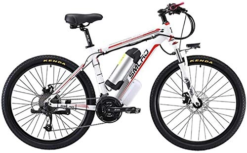Electric Mountain Bike : GMZTT Unisex Bicycle Adult Mountain Electric Bikes, 500W 48V Lithium Battery - Aluminum alloy Frame, 27 speed Off-Road Electric Bicycle (Color : A, Size : 10AH)