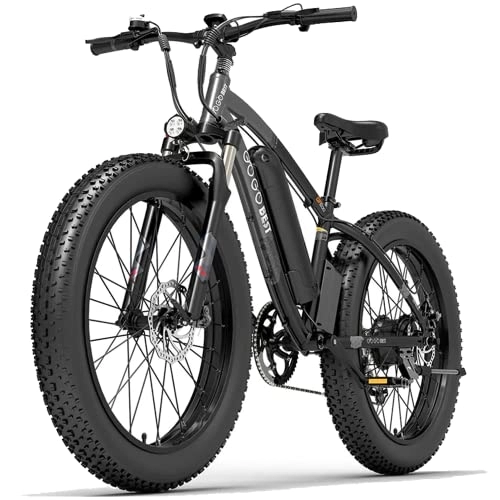 Electric Mountain Bike : GOGOBEST Fat Tire Electric Bike GF600, 13AH 26" Electric Mountain Bike Dirt Ebike for Adults Shimano 7-Speed 3 Riding Modes