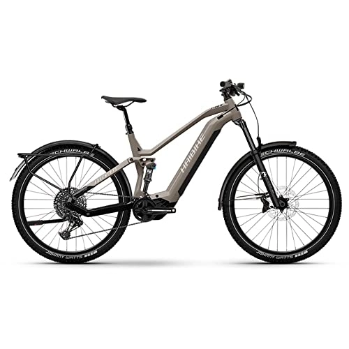 Electric Mountain Bike : HAIBIKE Adventr FS 10 29'' 140mm 12v 750Wh Yamaha PW-X3 grey 2022 Size 42 (Electric Trekking)