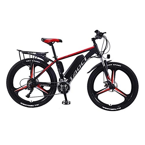 Electric Mountain Bike : Hyuhome Electric Bikes for Adults, 250W Magnesium Alloy Ebikes Bicycles All Terrain, 26" 36V 13Ah Removable Lithium-Ion Battery Mountain E bikes for Men 21-speed 25km / h(Red, 36V13A)