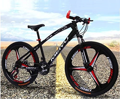 Electric Mountain Bike : JASIQ 26" Mountain Bike Cycle - Rare 3 Spoke Mag Alloy wheel - Shimano 24 Gears Speed (Black)