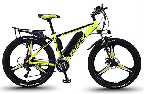 Electric Mountain Bike : JIE Electric Bikes for Adult, Magnesium Alloy Ebikes Bicycles All Terrain, 26" 36V 350W 13Ah Removable Lithium-Ion Battery Mountain Ebike for Mens