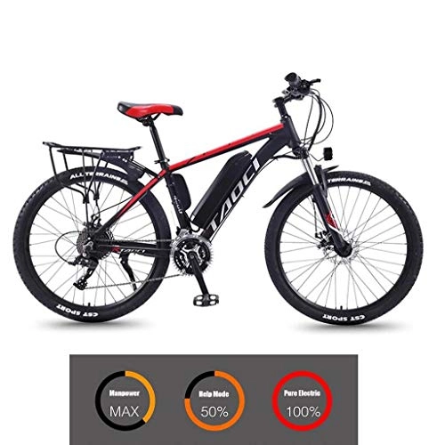 Electric Mountain Bike : JXXU 26" Electric Bike for Adult, 350W Mountain Ebikes Large Capacity Lithium-Ion Battery (36V 13Ah), LCD Meter, Professional 27 Speeds E-Bicycle MTB for Men And Women - 3 Working Modes (Color : C)