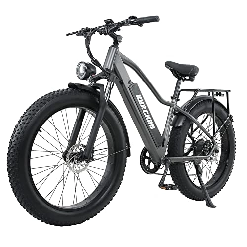 Electric Mountain Bike : Kinsella-Electric Bicycle Lithium Battery, Full Suspension Electric Bicycle, Dual Hydraulic Disc Brake 26 * 4.0 Inch Fat Tire Adult Electric Bicycle, Mountain Bike