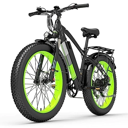 Electric Mountain Bike : Kinsella Lankeleisi XC4000 Electric Fat Bike, Electric Mountain Bike (Green)