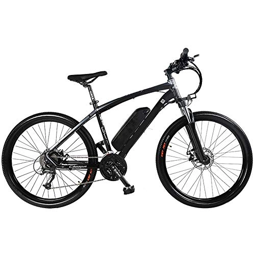 Electric Mountain Bike : KKKLLL Electric Mountain Bike 48 V Lithium Battery with Variable Speed Car for Men and Women Adults Scooter 27 Speed Battery 90 km 27 Speed Black