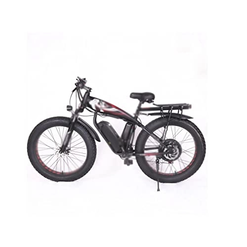Electric Mountain Bike : KOWMddzxc Electric Bycle Fat Bicycle Electric Bicycle Snowmobile Outdoor Mountain Bike Men; Fat tire