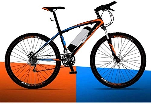 Electric Mountain Bike : Luxury Electric Bike Adults Electric Assist Bicycle, 21 Speed with Helmet 26 Inch Travel Electric Bicycle Dual Disc Brakes Gear Mountain E-Bike Up To 130 Kilometers