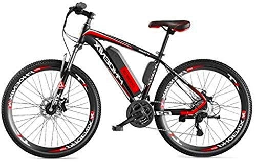 Electric Mountain Bike : Luxury Electric bikes, 26'' Electric Mountain Bike With Removable Large Capacity Lithium-Ion Battery, Electric Bike 27 Speed Gear For Outdoor Cycling Travel Work Out