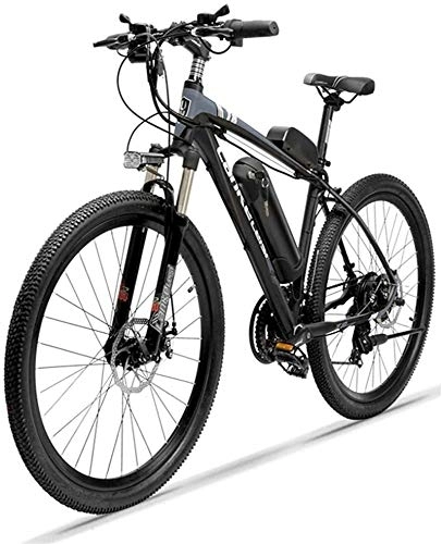 Electric Mountain Bike : Luxury Electric bikes, Electric Mountain Bike for Adults, 26'' Electric Bicycle 250W 36V 10Ah Removable Large Capacity Lithium-Ion Battery 21 Speed Gear with Rear Seat