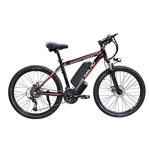 Electric Mountain Bike : LZMXMYS electric bike26 In Electric Bike for Adult 48V10AH350W High Capacity Lithium Battery with Battery Lock 27 Speed Mountain Bicycle with LCD Instrument and LED Headlights Commute E-bike