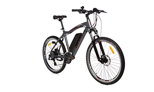 Electric Mountain Bike : Moma Bikes, E-MTB, Electric Mountain Bike, Black, Aluminum, SHIMANO 7 Speeds, Disc Brake, Bat. Ion Lithium, 36V 16Ah