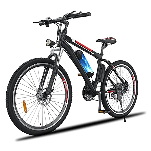 Electric Mountain Bike : Oppikle 26'' Electric Mountain Bike with Removable Large Capacity Lithium-Ion Battery (36V 250W), Electric Bike 21 Speed Gear and Three Working Modes