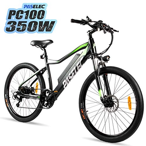 Electric Mountain Bike : Pasalec PC100, 26inch electric mountain bike. 350W motor, 11.6AH battery, E-PAS battery recharge system. Colour display. 50mile range 25MPH