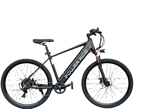 Electric Mountain Bike : Power-Ride PRO Electric Bike Powerful 36V 250W Motor, 27.5" Wheel, Speed 25KM / H, 19" Aluminum Frame, Rechargeable & Removable 10.4AH Battery - 7 Speed TXZ500 Shimano Gear System