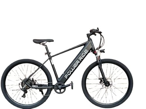 Electric Mountain Bike : Power-Ride PRO Electric Bikes for Adult, 19" Aluminum Ebikes Bicycles, 27.5" Wheel, 250W Motor, 36V 10.4Ah Removable Lithium Cell Battery, 7 Speed Mountain Ebike for Mens