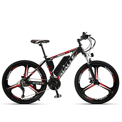 Electric Mountain Bike : PrimaevalColossus Electric Mountain Bike E-Bike Motor Power Assist Adult Ebike with Mid Drive Motor & Removable Lithium Battery for Trail Riding / Excursion, Red