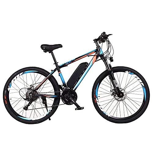 Electric Mountain Bike : QBAMTX Electric Mountain Bike 26 Inch, Adults Electric Bicycles 250W, City E-Bike with Removable 36V 10Ah Lithium-ion Battery, 50km Long-distance Driving 27-Speed Double Disc Brake Lockable Front Frok
