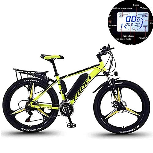 Electric Mountain Bike : QYL 26 Inches Electric Mountain Bike Removable 350W 48V 10Ah Fat Tire Snow E-Bike LCD Display Hydraulic Disc Brakes for Adult