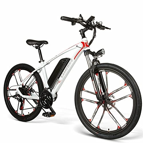 Electric Mountain Bike : SAMEBIKE MY-SM26 Electric Bikes for Adults 48V8AH Removale Battery Mountain Ebike 26 inch Electric City Commuter Bicycle SHIMANO 21 Speed for Adults