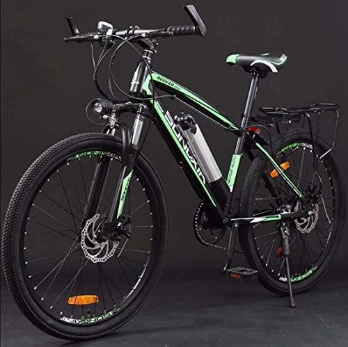 Electric Mountain Bike : SHJR 26Inch Adult Electric Mountain Bike, 36V Lithium Battery Electric Bicycle, With LCD Display E-Bikes, Electric Auxiliary Cruising 60 km, A, 21 speed