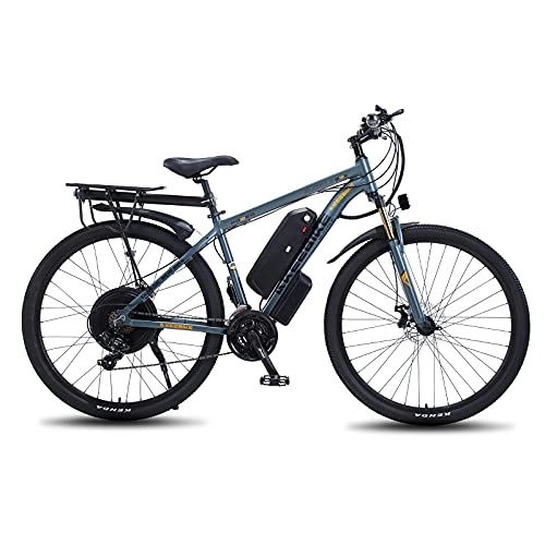 Electric Mountain Bike : TAOCI Electric Bikes for Adult, Mountain Bike, Aluminum Alloy Ebikes Bicycles All Terrain, 29" 48V 13AH Removable Lithium-Ion Battery Bicycle Ebike for Outdoor Cycling Travel Work Out